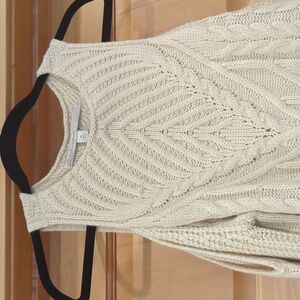 LC Lauren Conrad cold shoulder sweater with pearl detail